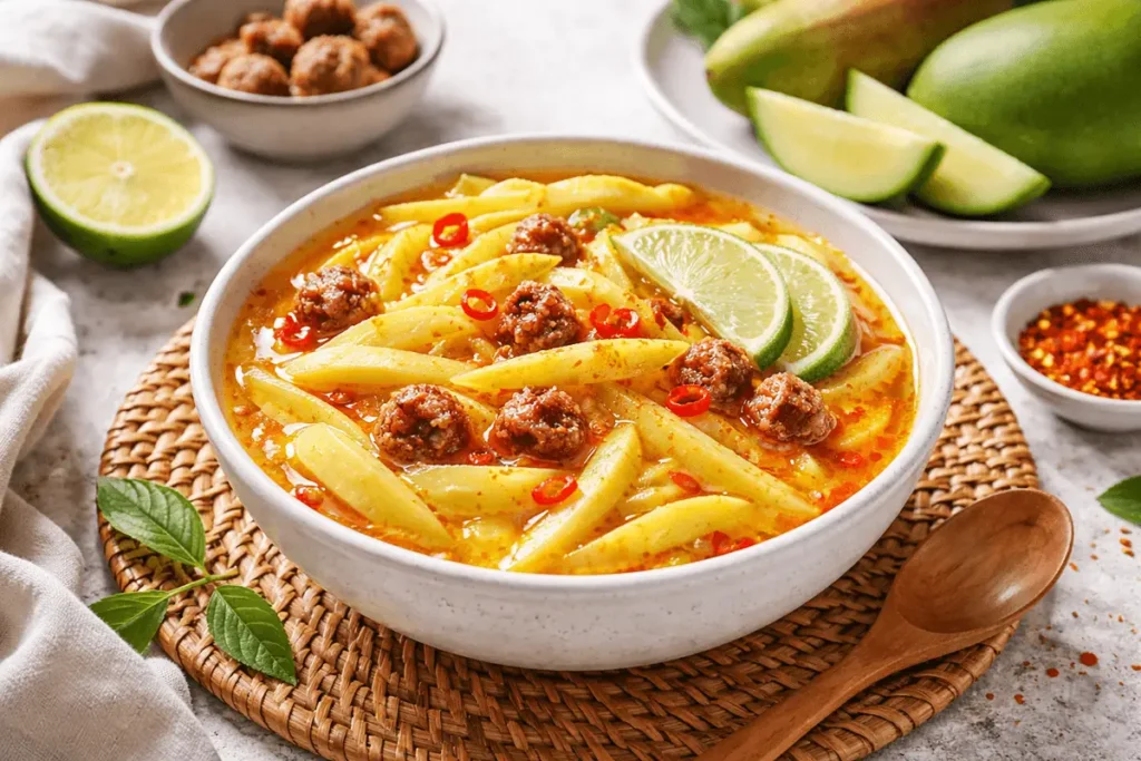 semangkuk asinan mangga kiamboy