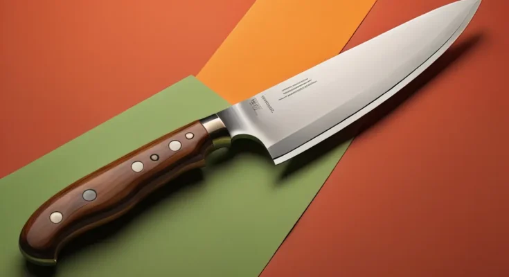 Pisau chef yang dibuat dari material berkualitas tinggi