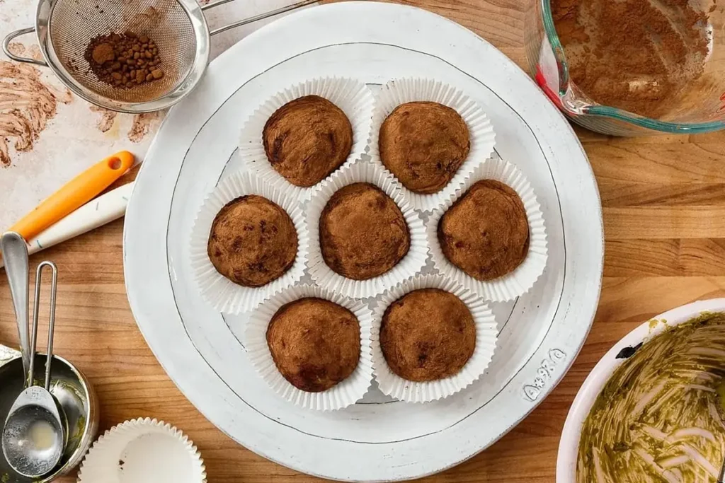 Beberapa kue Dubai Chewy Cookies versi ekonomis disajikan di atas piring.